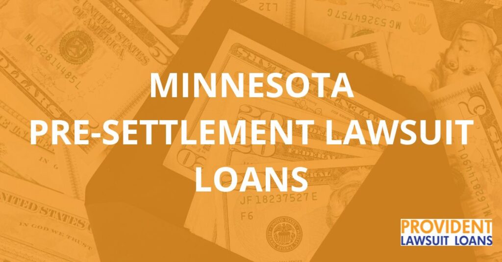 MINNESOTA orange and white logo Provident  lawsuit loans