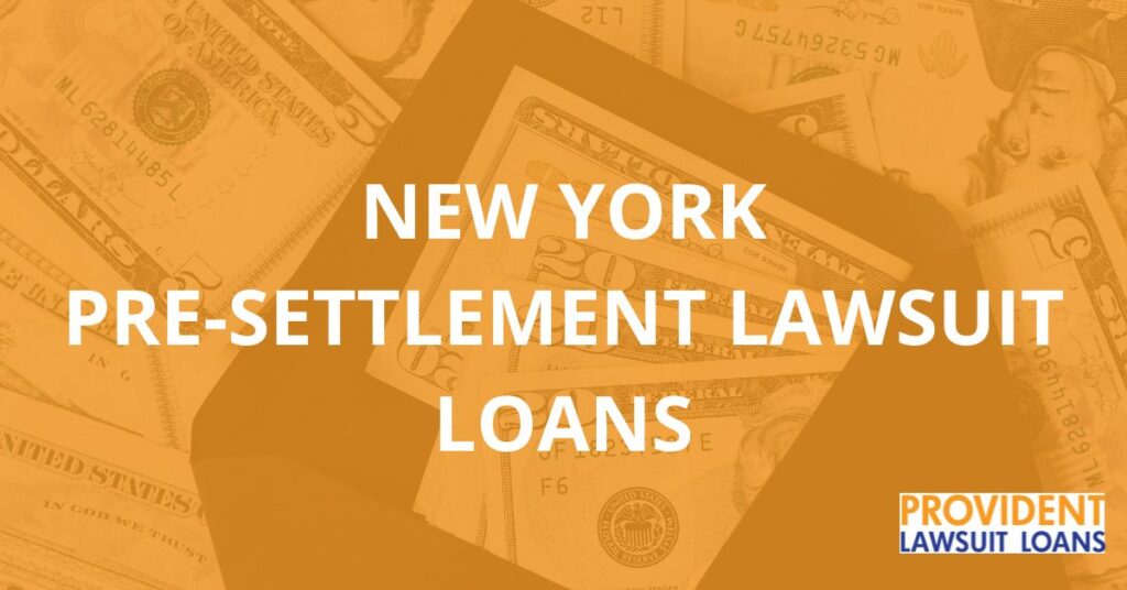 NY pre-settlement state page banner orange Provident Lawsuit Loand