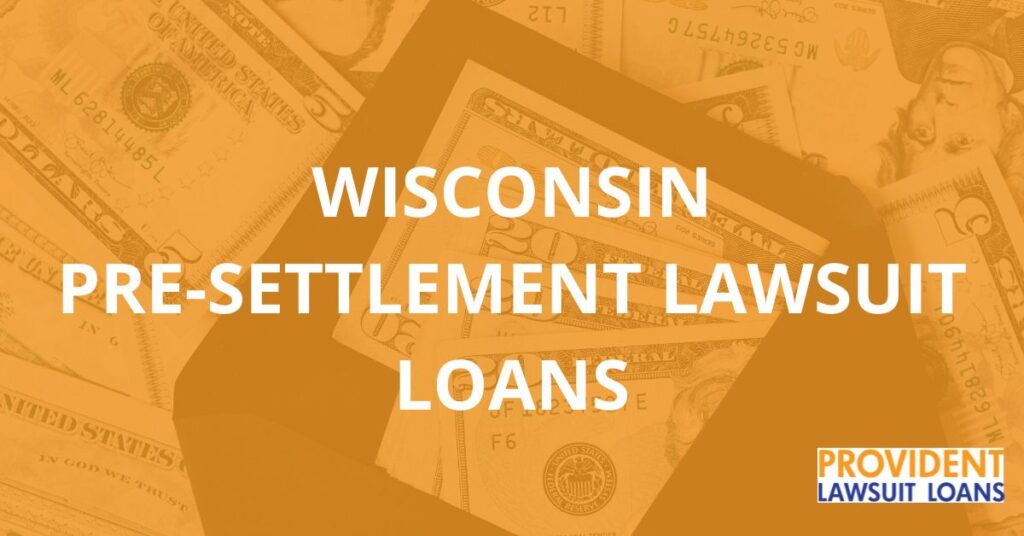 WI pre-settlement lawsuit loans Provident orange logo banner